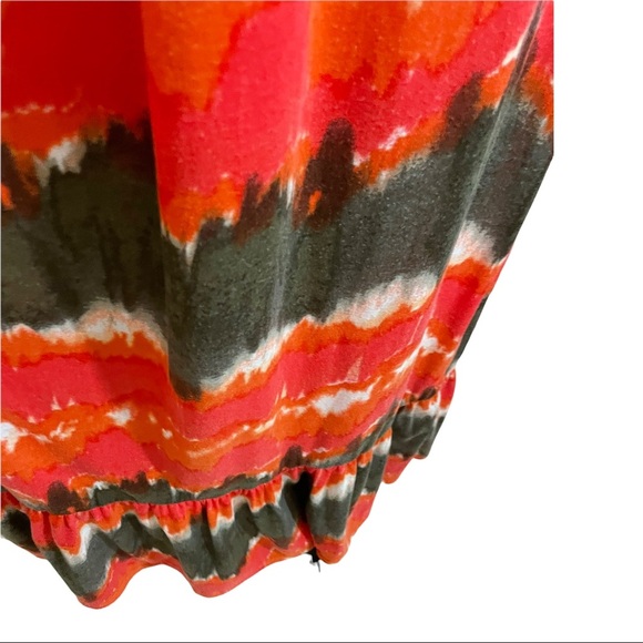 6 degrees maxi dress halter style tie dye. Bottom tiered size medium. - Picture 7 of 12